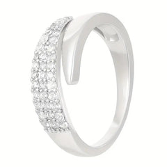 Élégante bague réglable étincelante