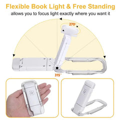LED USB Wiederaufladbare Buchlampe Leselampe Augenschutz